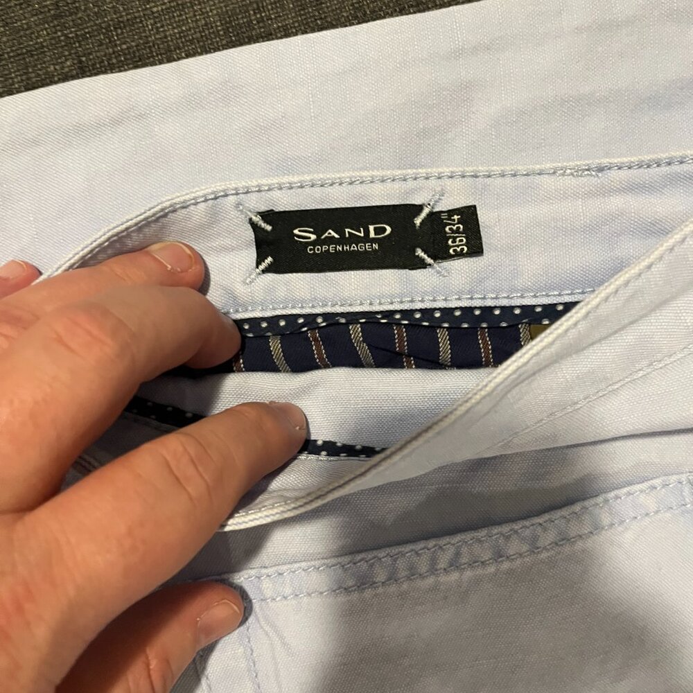 Sand Copenhagen -  Light Blue Jeans New With Tags. Lightweight $200+ Retail - Picture 5 of 7